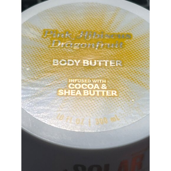 Solar Flare Body Butter Pink Hibiscus Dragonfruit Cocoa Shea Butter 10 Oz - Picture 2 of 3